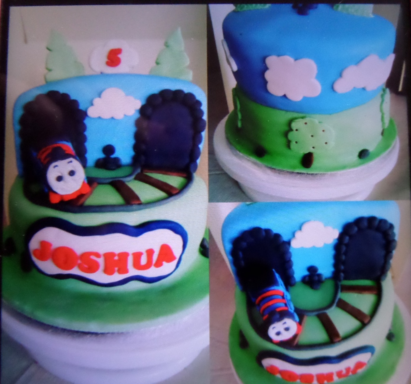 3 view image of "Thomas" cake