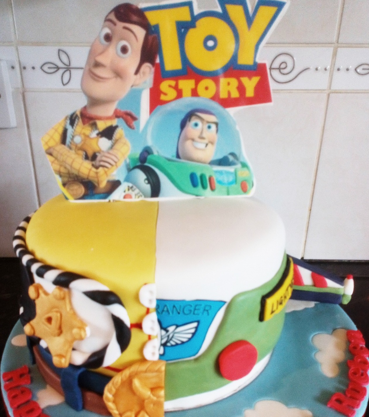 toy story inspired birthday cake