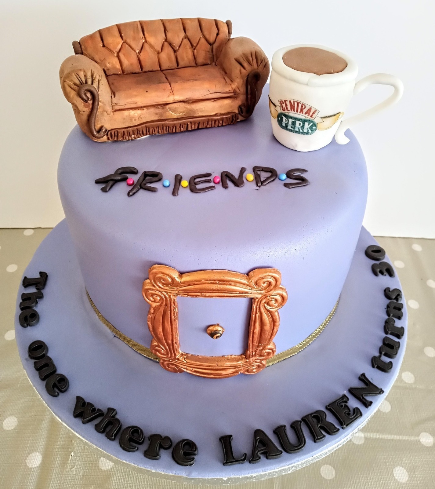 "Friends" inspired ladies birthday cake