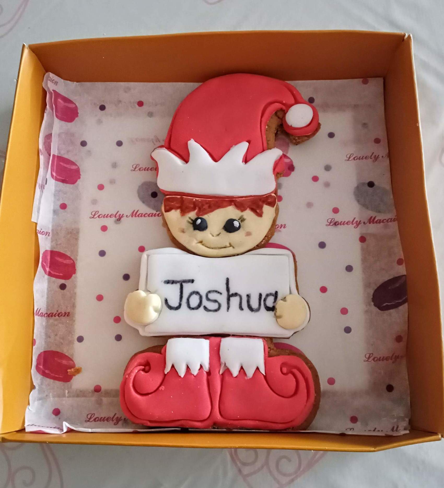 Personalised Elf in a box