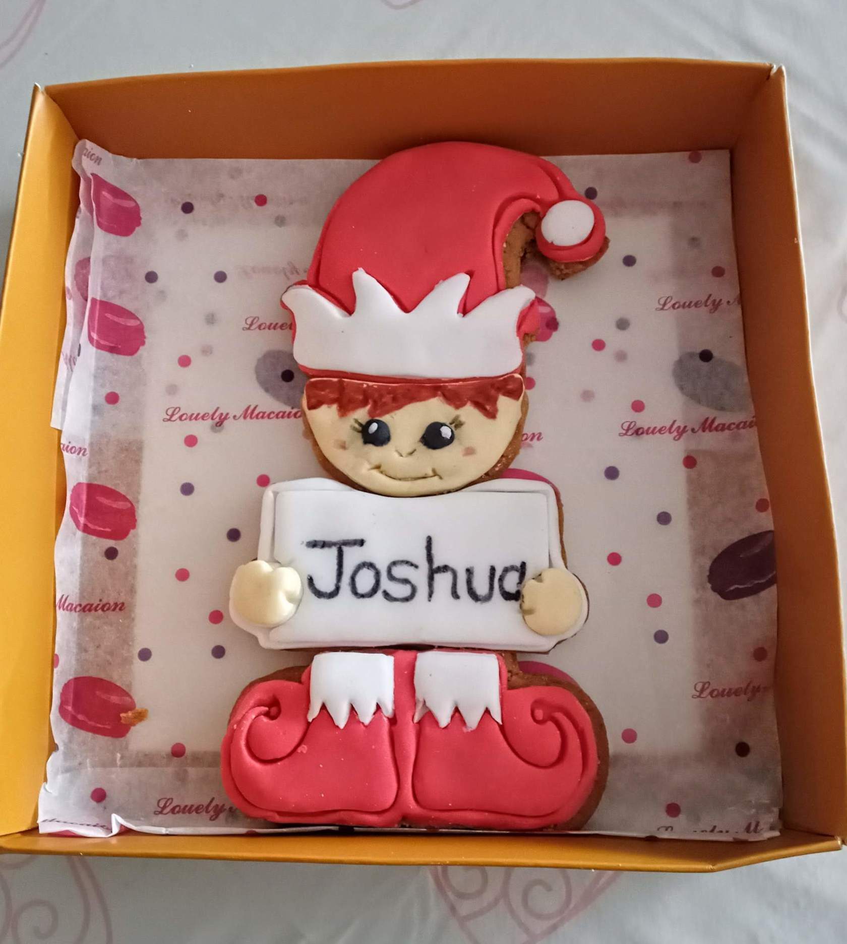Personalised Elf in a box