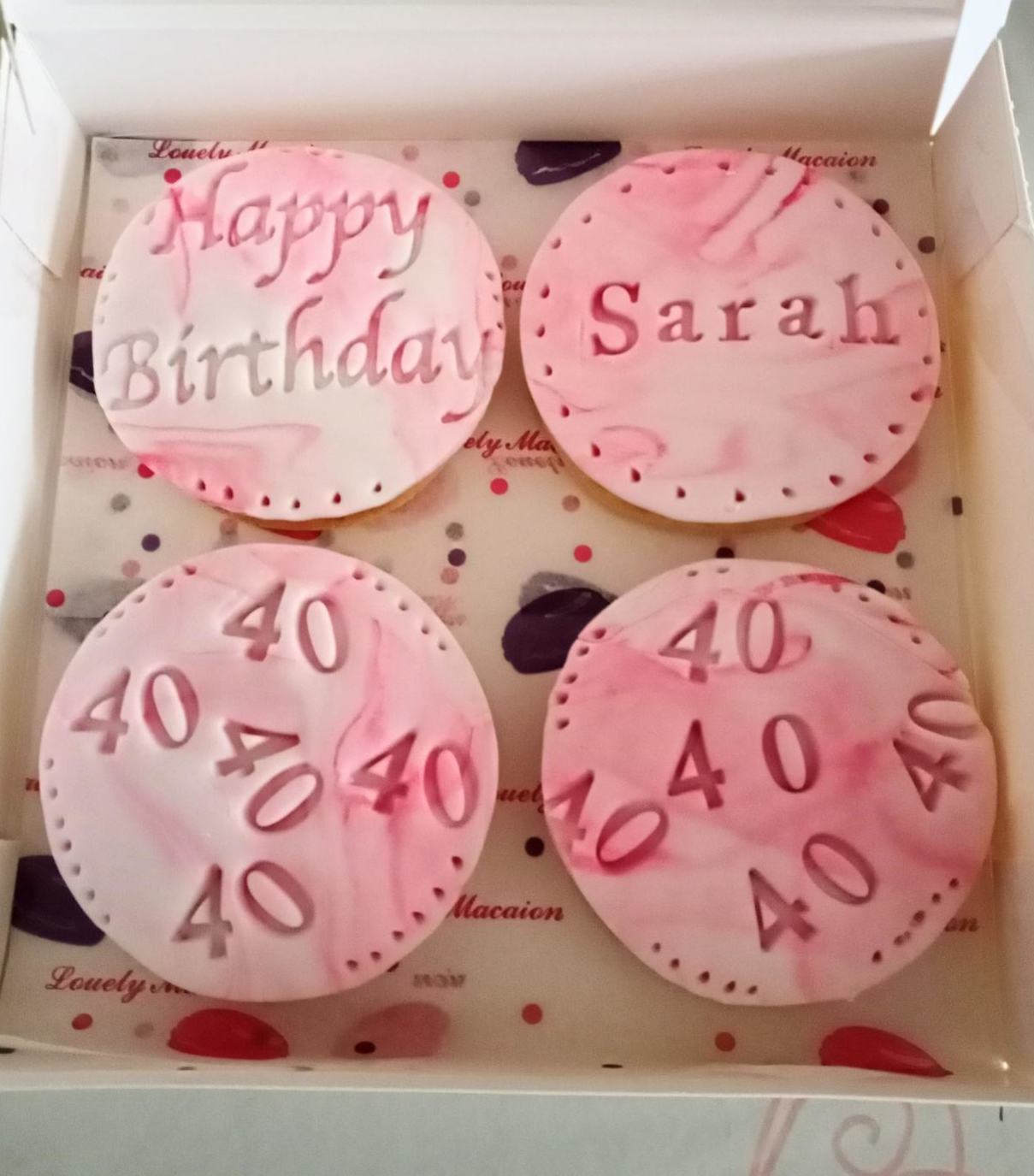 Personalised birthday cookie box