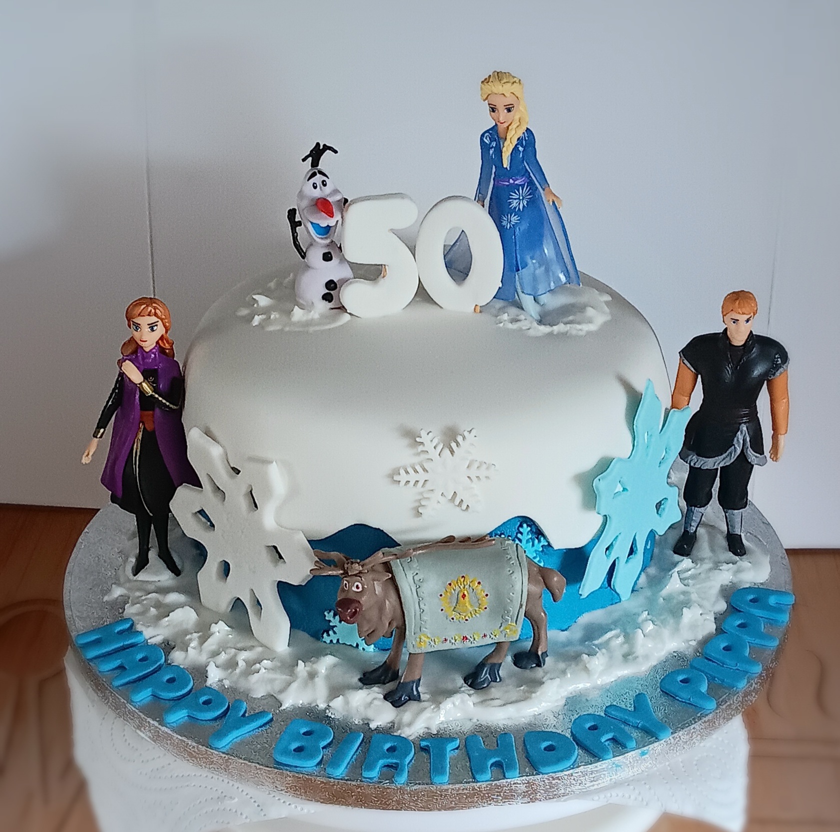 "Frozen" inspired 50th birthday cake