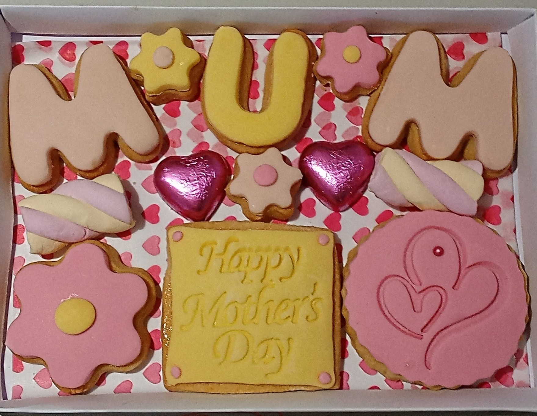Mothers day "Mum" cookie box