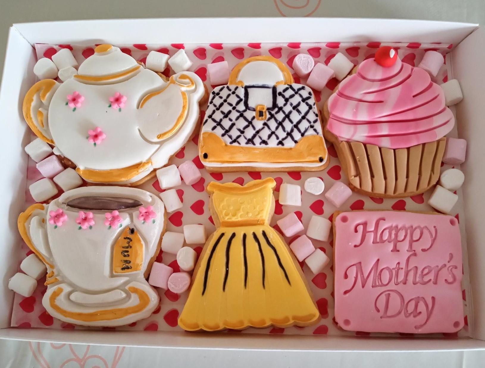 Afternoon tea mothers day cookie box