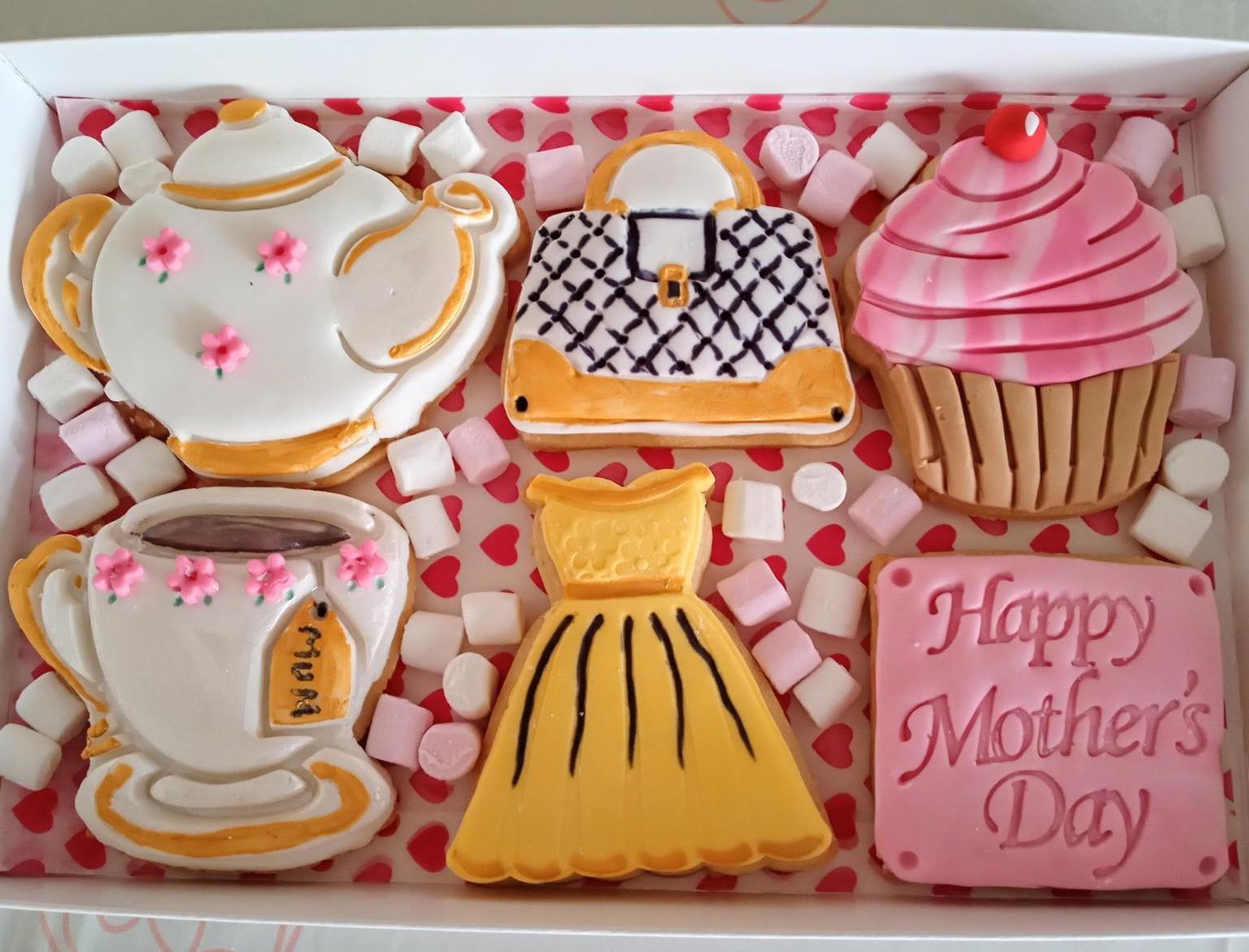 mothers day "Afternoon Tea" cookie box