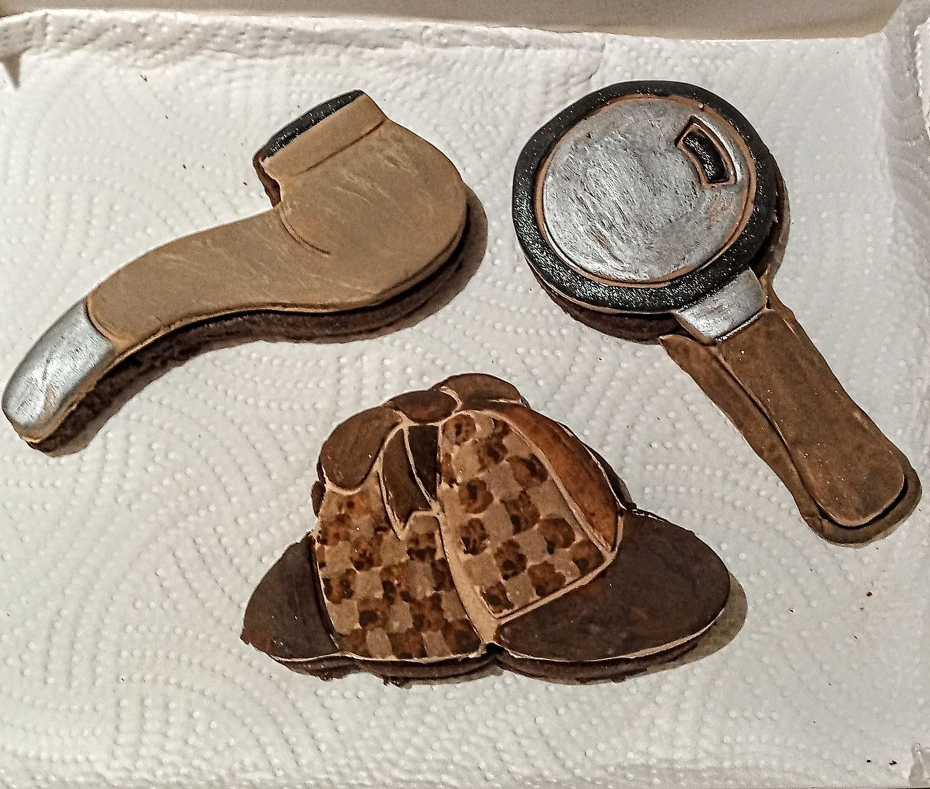"Sherlock Holmes" inspired cookie set