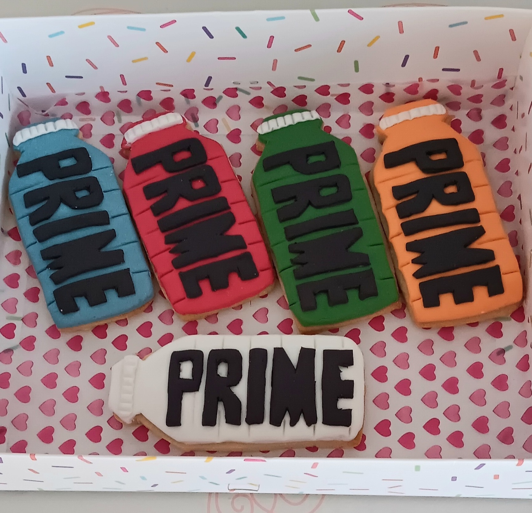 "Prime" drink inspired cookies
