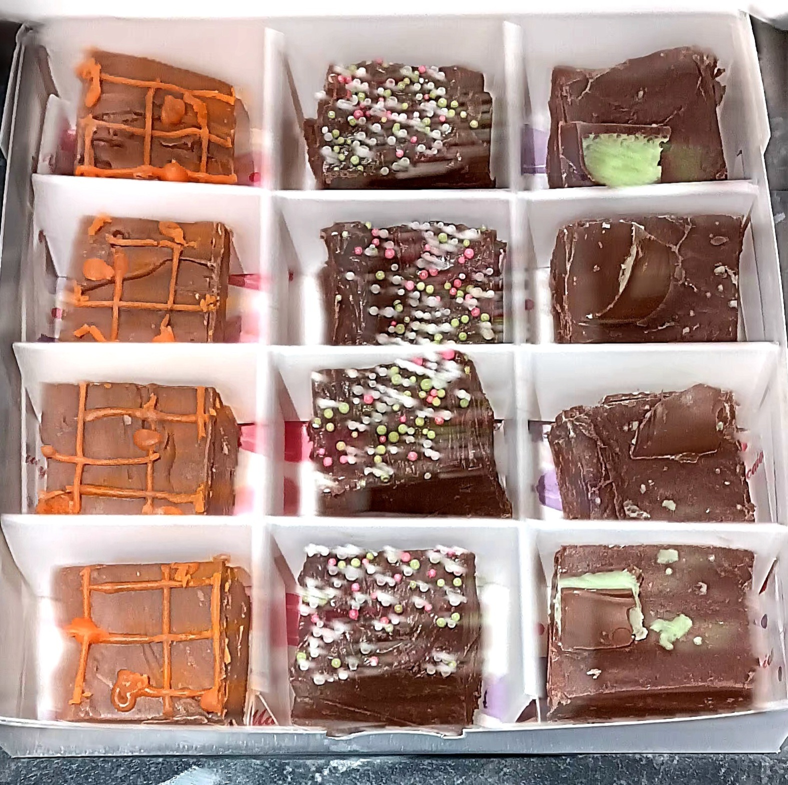 Mixed 3 flavoured fudge box