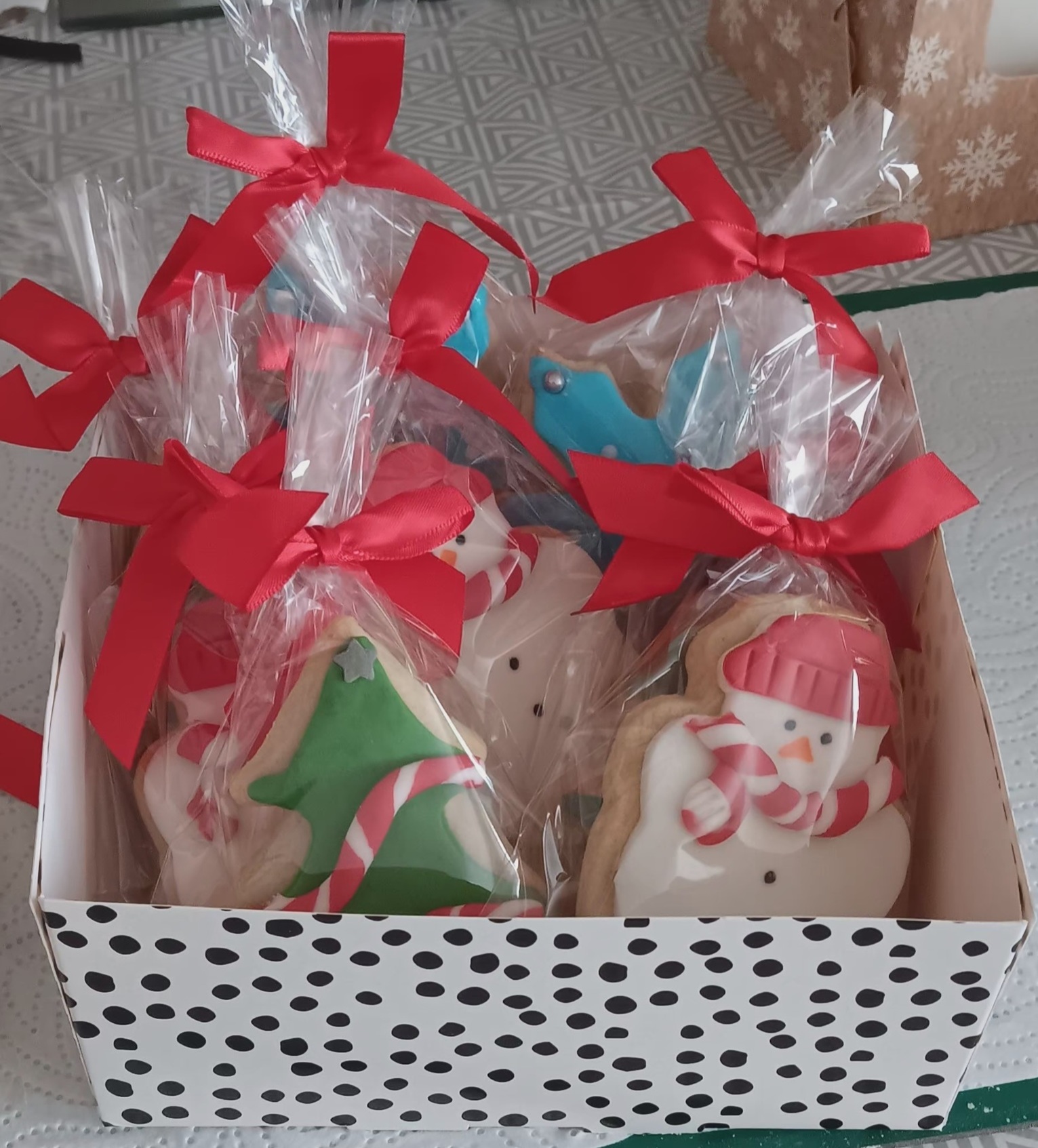 Assorted christmas cookies box