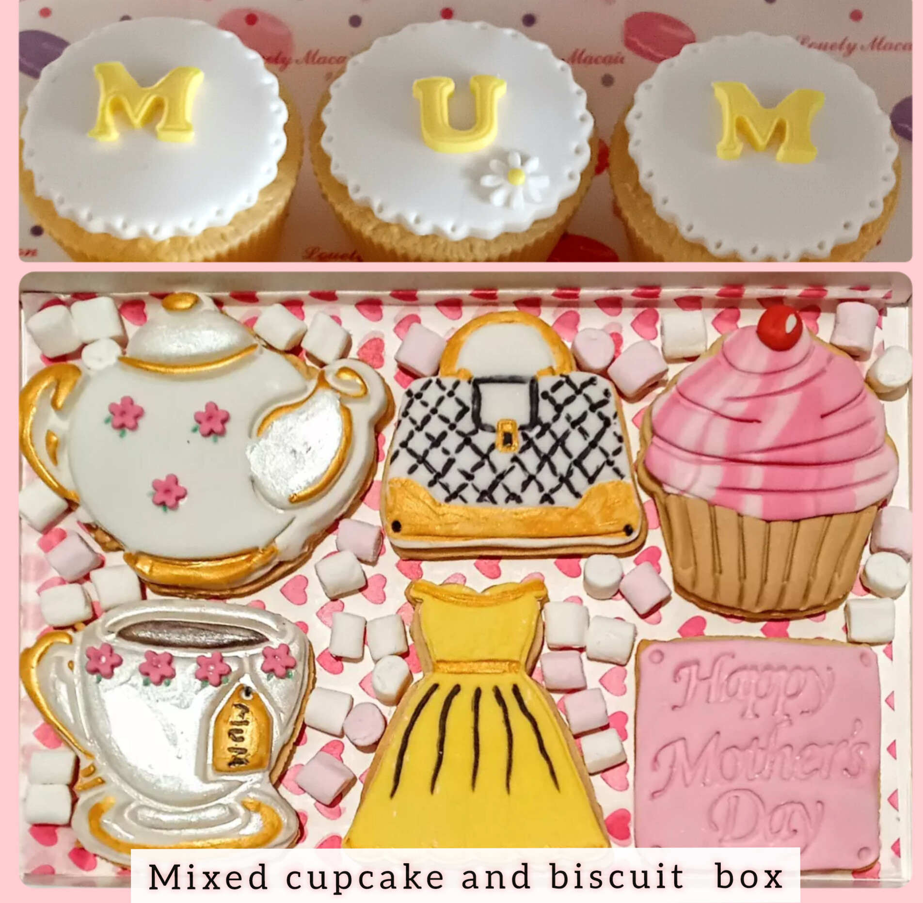 Mothers day assorted cupcake and cookie box 2